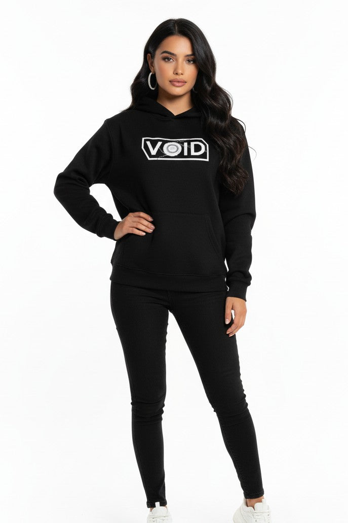 Into The Void Hoodie — Cosmic Skull Graphic College Hoodie