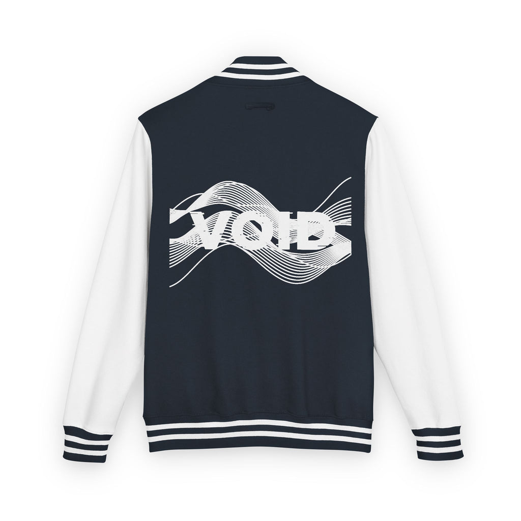 The VOID Jacket — Retro Cassette Tape Graphic Varsity Jacket