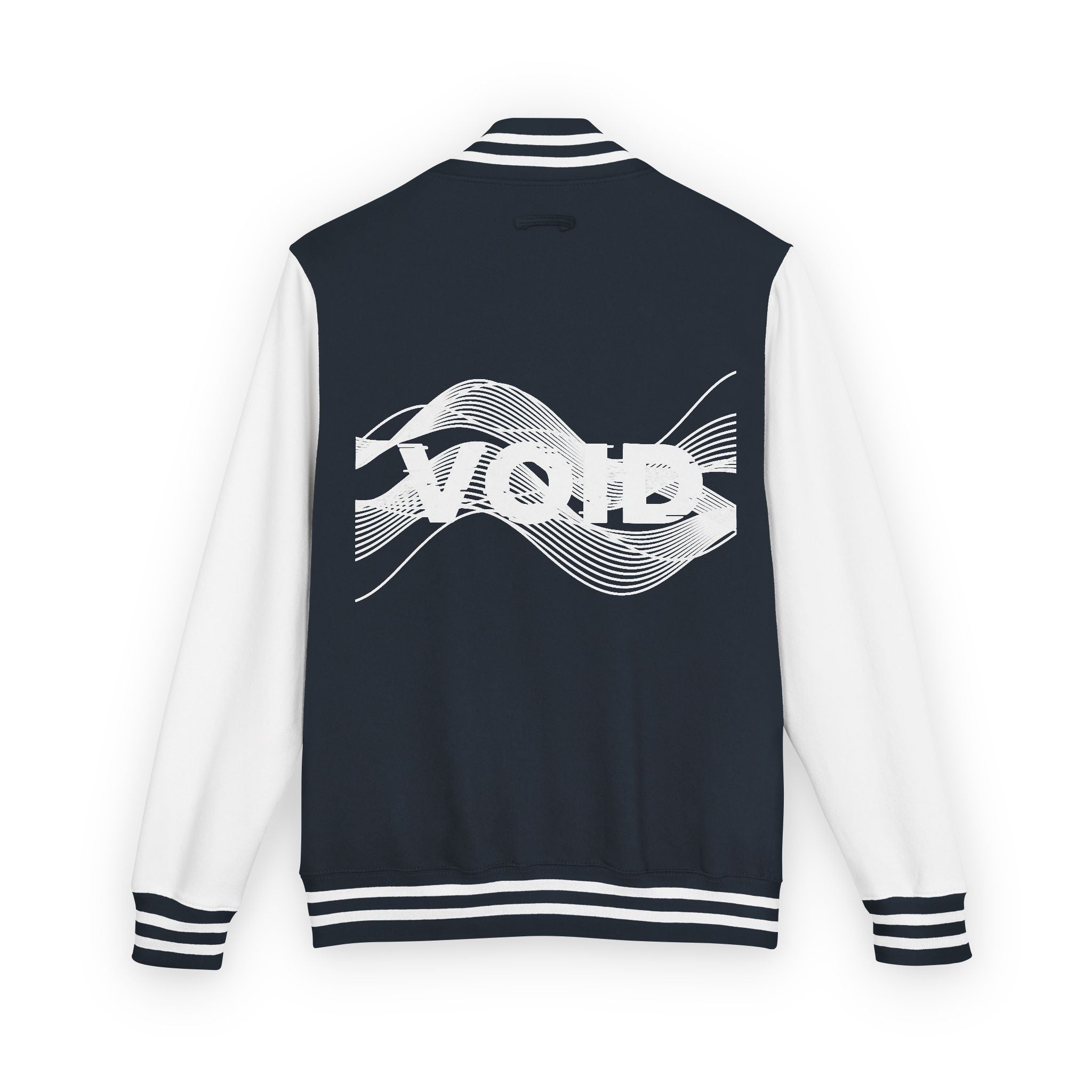 The VOID Jacket — Retro Cassette Tape Graphic Varsity Jacket