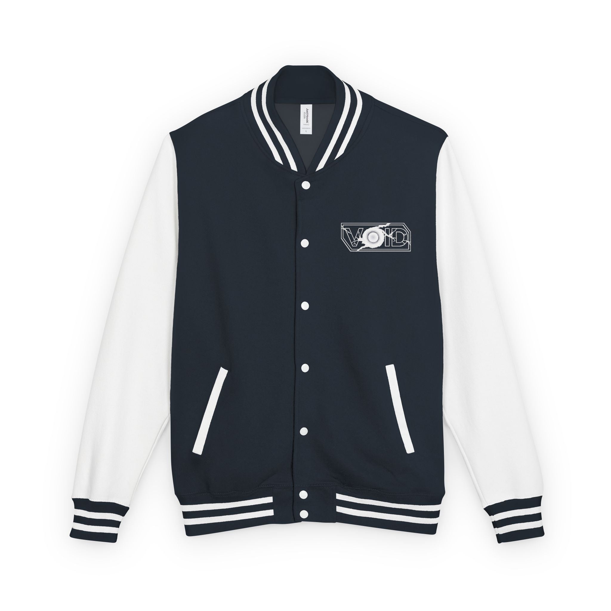 The VOID Jacket — Retro Cassette Tape Graphic Varsity Jacket