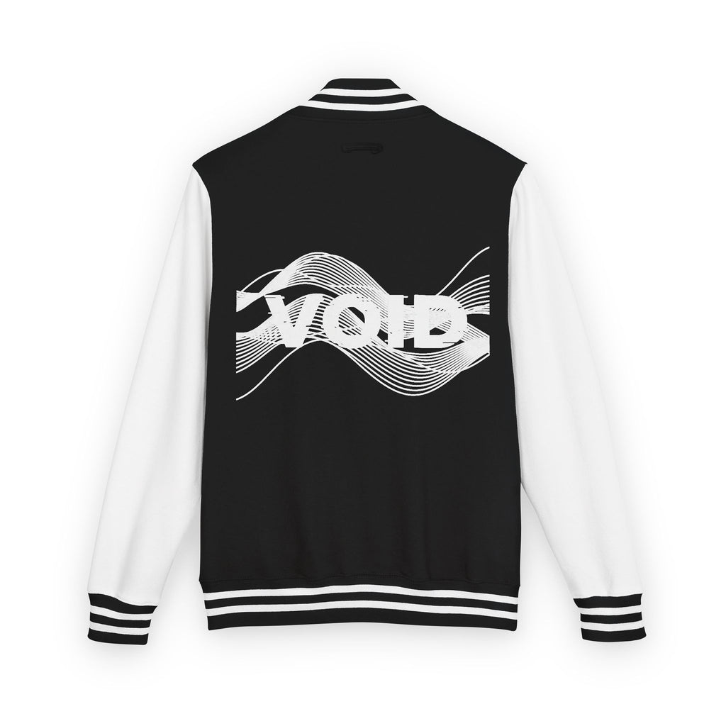 The VOID Jacket — Retro Cassette Tape Graphic Varsity Jacket