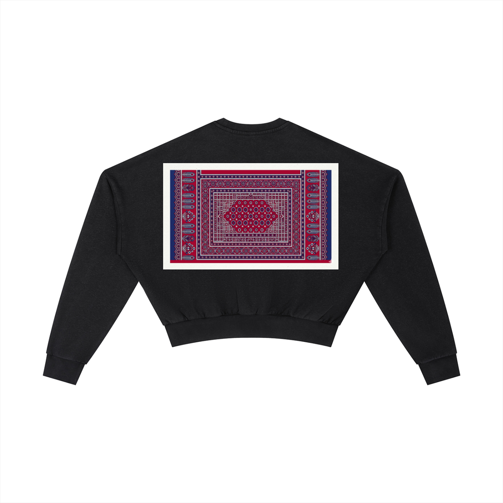 >> SINDHI NOIR<< - Vintage Washed Cropped Sweatshirt