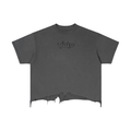 Dead Thread-Vintage Wash Boxy Distressed Hem T-Shirt