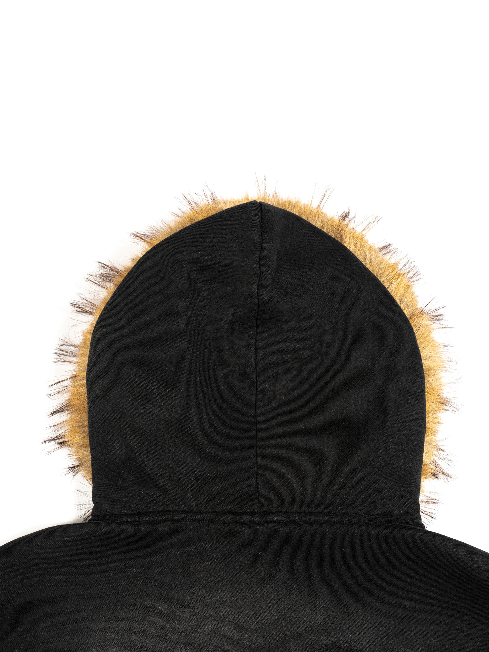 Solar Fade-Detachable Fur Hoodie